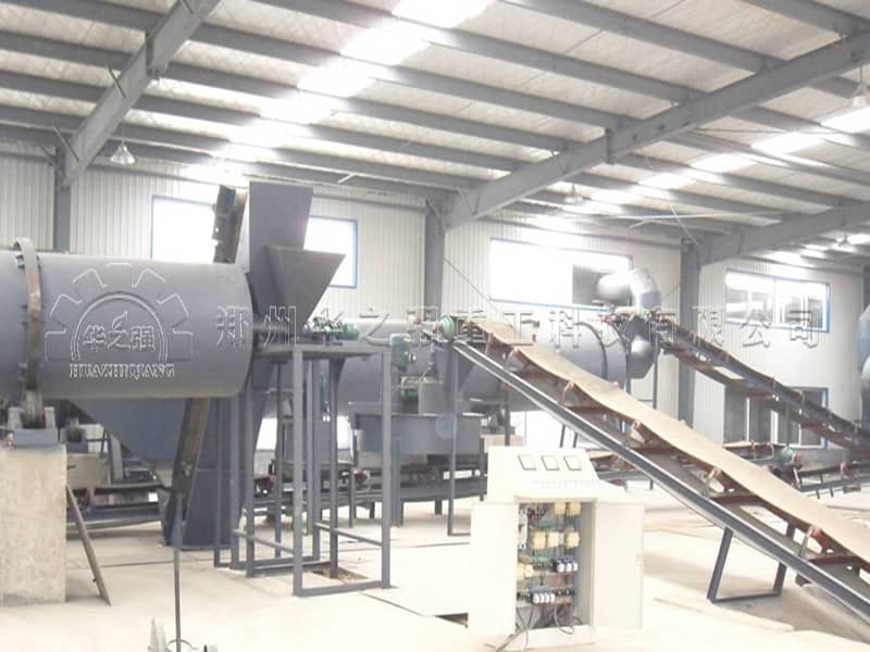 甘肅有機肥設備生產線現場